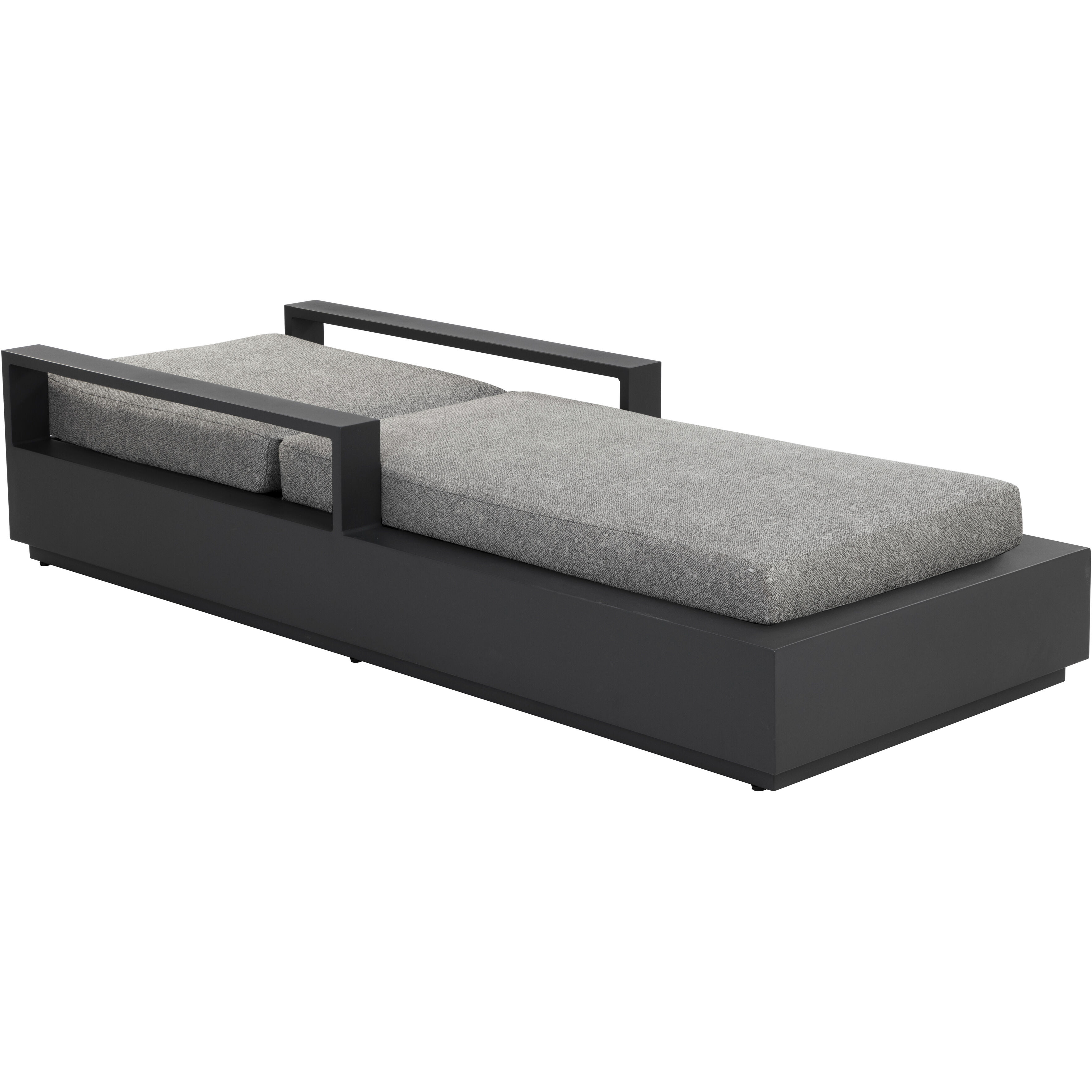 Tavira Charcoal / Lanikai Salt And Pepper Outdoor Lounger